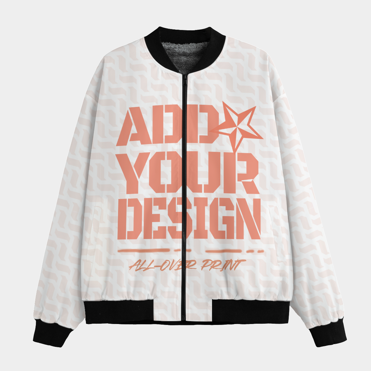 All-Over Print Men’s Fleece Jacket