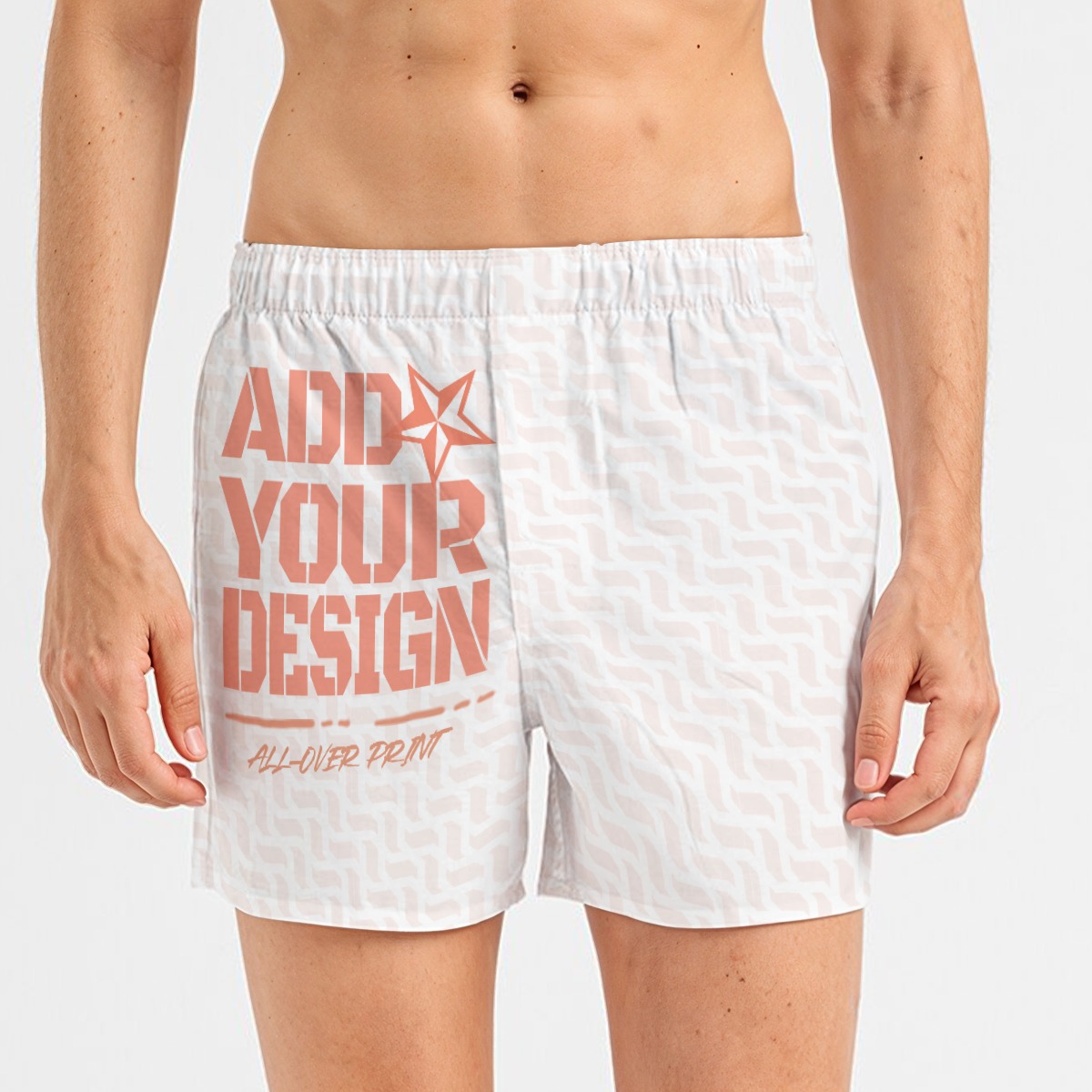All-Over Print Men's Short Boxer Briefs|115GSM Cotton poplin