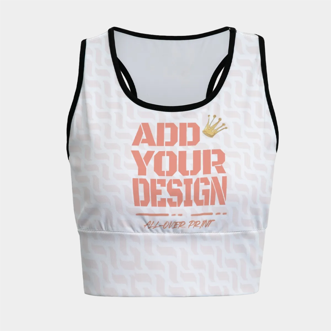 All-Over Print Women's Sports Bra|210GSM