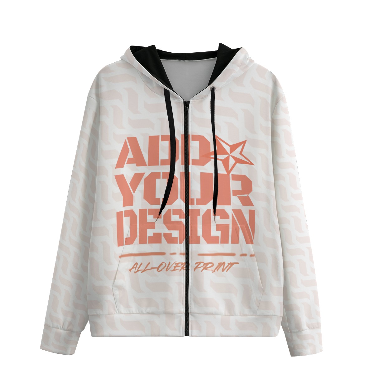 All-Over Print Unisex Pullover Hoodie With Zipper Closure | 310GSM Cotton