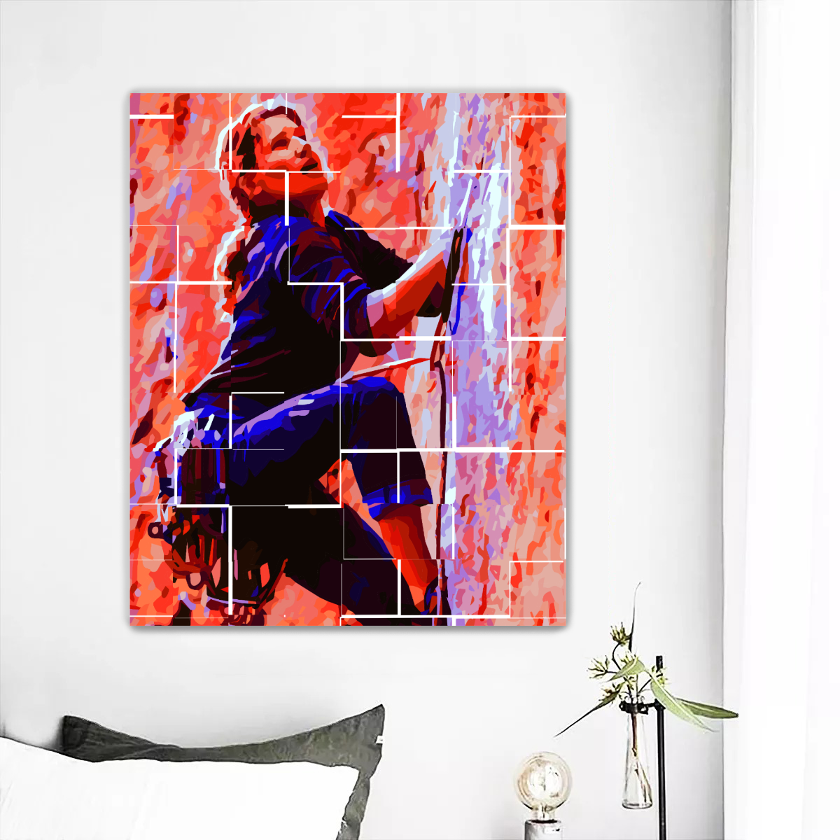 Large Frameless single-piece mural