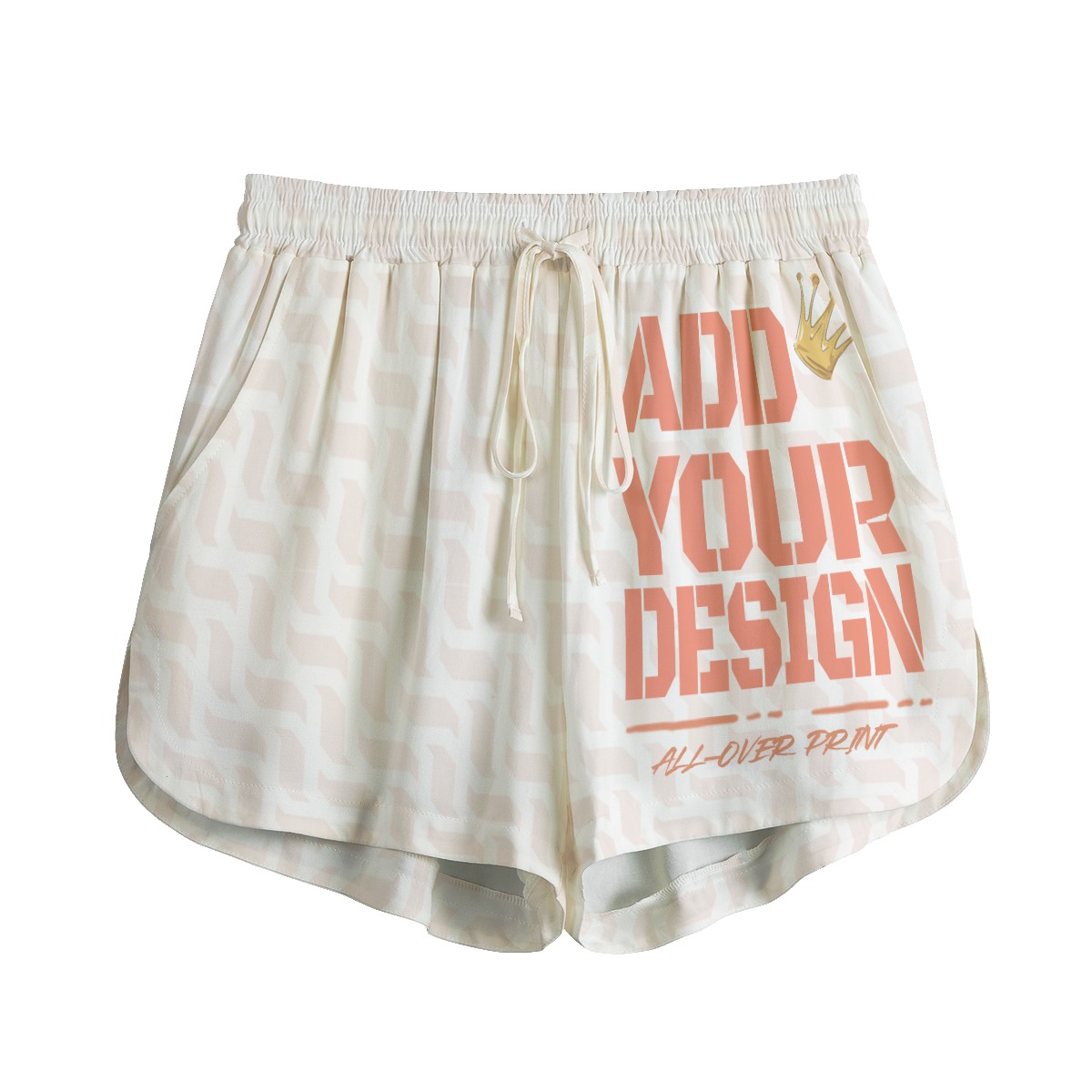 All-Over Print Women's Shorts With Drawstring | Rayon