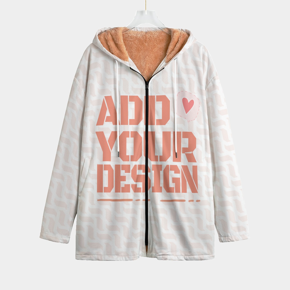 All-Over Print Kid's Plush Windbreaker
