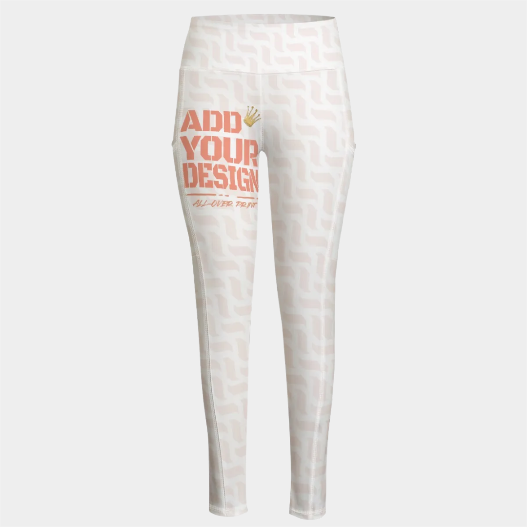 All-Over Print Functional Women's Yoga Leggings With Side Pockets|210GSM