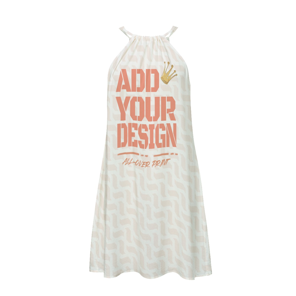 All-Over Print Women's Halter Dress | Rayon