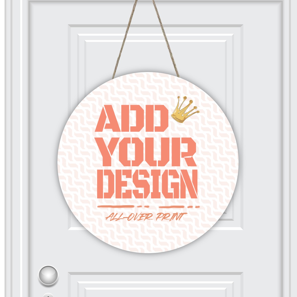 Round House Number Door Hanger