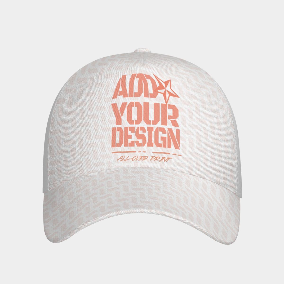 All-Over Print Peaked Cap With Box